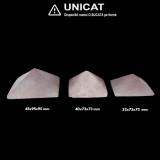 Piramida Cuart Roz Mineral Natural - 32-75 x 73-95 mm - Unicat